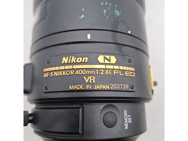 Camera lens, nikon, af-s nikor 400mm 1:2.8e fl ed - afbeelding 5 van  10