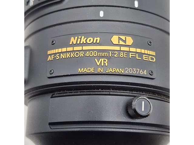Camera lens, nikon, af-s nikor 400mm 1:2.8e fl ed - afbeelding 5 van  10