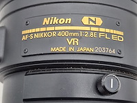 Camera lens, nikon, af-s nikor 400mm 1:2.8e fl ed - afbeelding 5 van  10