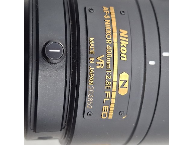 Camera lens, nikon, af-s nikor 400mm 1:2.8e fl ed - afbeelding 5 van  10