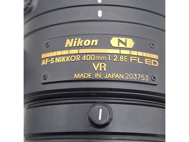 Camera lens, nikon, af-s nikor 400mm 1:2.8e fl ed - afbeelding 3 van  9