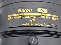 Camera lens, nikon, af-s nikor 400mm 1:2.8e fl ed - afbeelding 3 van  9