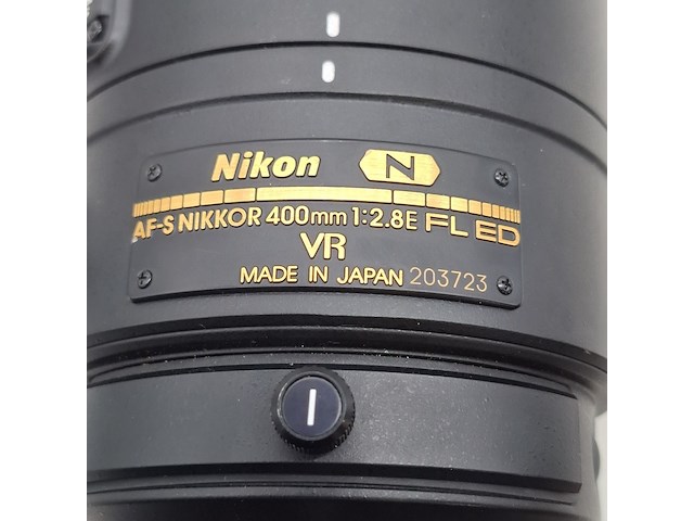 Camera lens, nikon, af-s nikor 400mm 1:2.8e fl ed - afbeelding 5 van  10