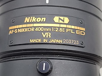 Camera lens, nikon, af-s nikor 400mm 1:2.8e fl ed - afbeelding 5 van  10