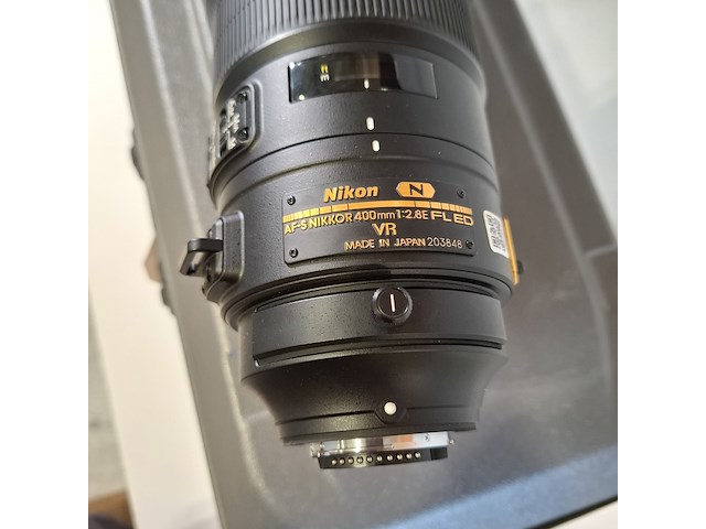 Camera lens, nikon, af-s nikor 400mm 1:2.8e fl ed - afbeelding 6 van  10