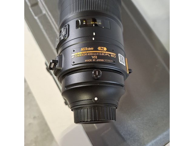 Camera lens, nikon, af-s nikor 400mm 1:2.8e fl ed - afbeelding 5 van  9