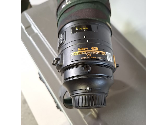 Camera lens, nikon, af-s nikor 400mm 1:2.8e fl ed - afbeelding 6 van  10