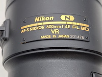 Camera lens, nikon, af-s nikor 600mm 1:4e fl ed - afbeelding 7 van  11
