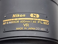 Camera lens, nikon, af-s nikor 600mm 1:4e fl ed - afbeelding 5 van  10