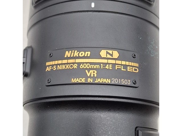 Camera lens, nikon, af-s nikor 600mm 1:4e fl ed - afbeelding 4 van  10