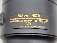 Camera lens, nikon, af-s nikor 600mm 1:4e fl ed - afbeelding 4 van  10