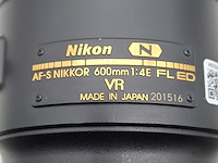 Camera lens, nikon, af-s nikor 600mm 1:4e fl ed - afbeelding 5 van  10