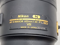 Camera lens, nikon, af-s nikor 600mm 1:4e fl ed - afbeelding 7 van  11