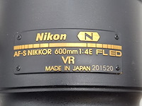 Camera lens, nikon, af-s nikor 600mm 1:4e fl ed - afbeelding 5 van  10