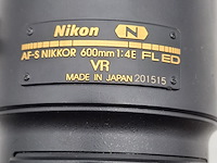 Camera lens, nikon, af-s nikor 600mm 1:4e fl ed - afbeelding 5 van  10