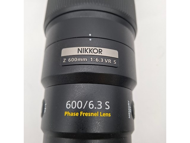 Camera lens, nikon, nikkor z 600mm 1:6.3 vr s - afbeelding 7 van  11