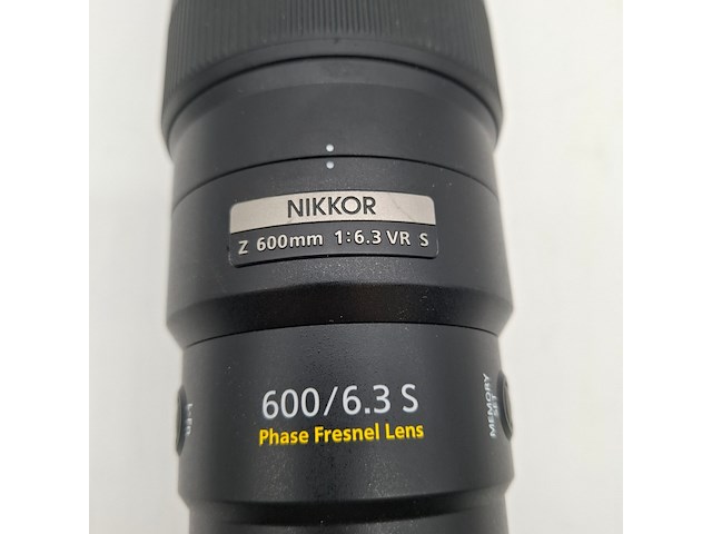Camera lens, nikon, nikkor z 600mm 1:6.3 vr s - afbeelding 4 van  9