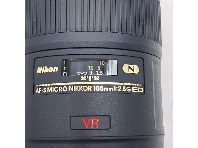 Cameralens, nikon, af-s micro nikkor 105mm 1:2.8g ed - afbeelding 4 van  7