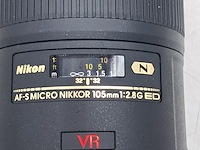 Cameralens, nikon, af-s micro nikkor 105mm 1:2.8g ed - afbeelding 4 van  7
