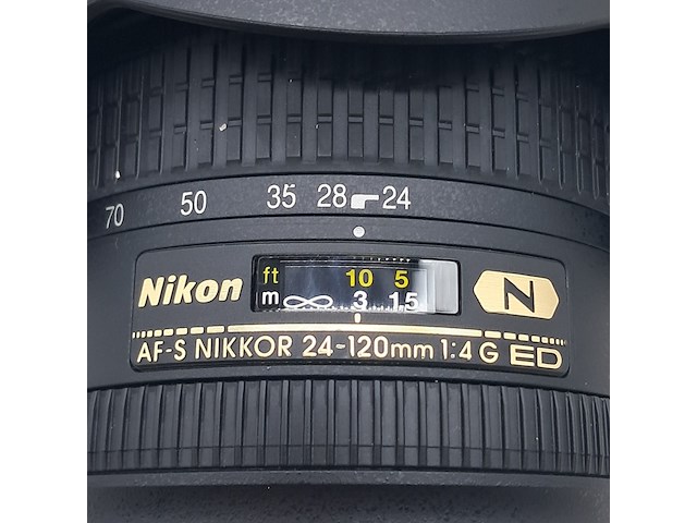 Cameralens, nikon, af-s nikkor 24-120mm 1.4 g ed - afbeelding 3 van  9