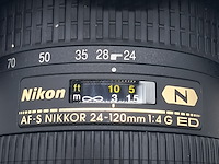 Cameralens, nikon, af-s nikkor 24-120mm 1.4 g ed - afbeelding 3 van  9
