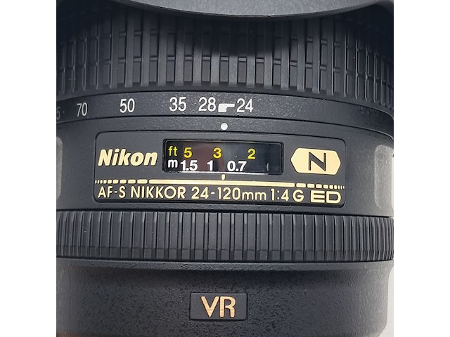 Cameralens, nikon, af-s nikkor 24-120mm 1.4 g ed - afbeelding 8 van  10