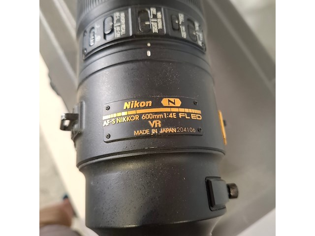 Cameralens, nikon, af-s nikkor 600mm 1:4e fled vr - afbeelding 6 van  8