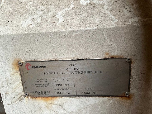 Cameron bop hydraulische actuator / cilinder, api 16a - afbeelding 6 van  6