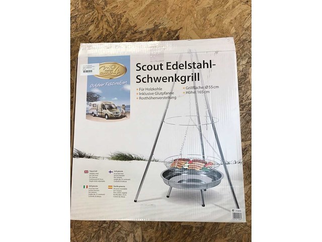 Camp 4 driepoot hang grill met vuurschaal - afbeelding 3 van  3