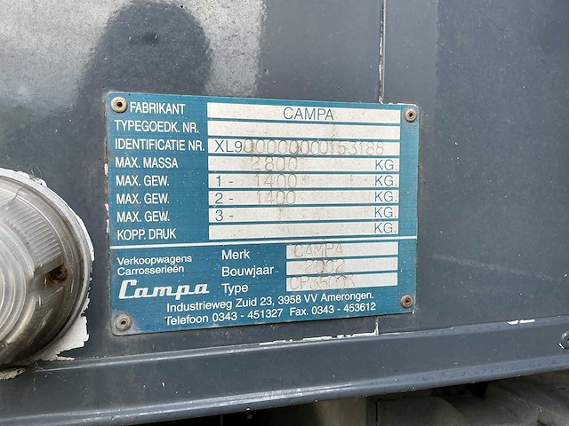 Campa - 2002 - cp3500k - marktwagen - afbeelding 41 van  41