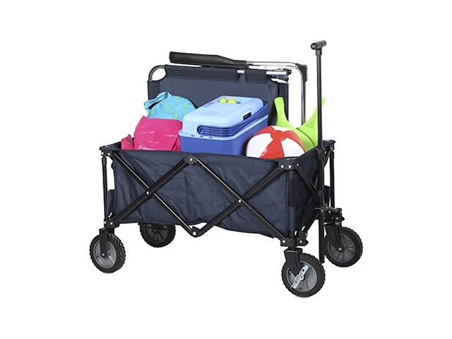 Campart bolderkar hc-0910 opvouwbaar draagvermogen 70kilo blauw - afbeelding 1 van  5