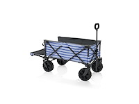 Campart saint-michel folding handcart, 80 l blauw/wit - afbeelding 1 van  5
