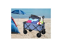 Campart saint-michel folding handcart, 80 l blauw/wit - afbeelding 5 van  5