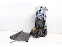Campart saint-michel folding handcart, 80 l blauw/wit - afbeelding 5 van  5