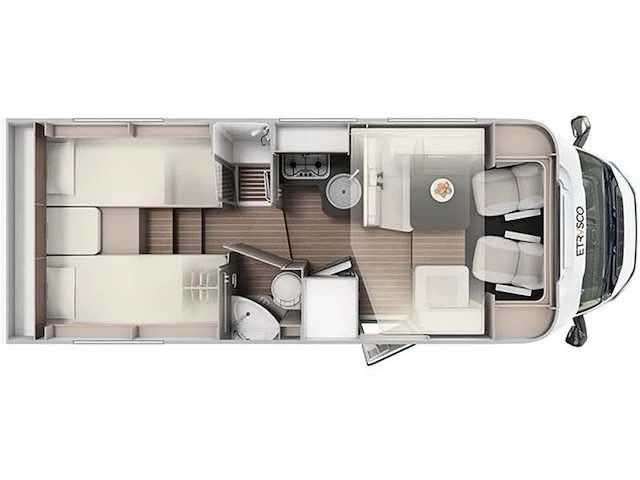 Camper, etrusco, t7400 sb, 2021 - afbeelding 31 van  126
