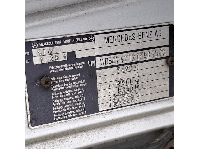 Camper , mercedes benz, 814 l - afbeelding 37 van  74