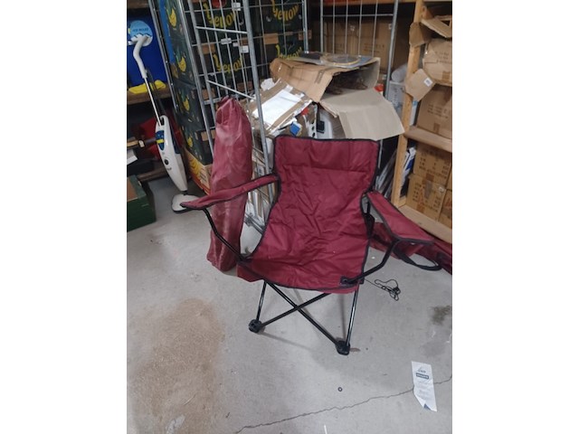 Camping vis inklapbare stoelen zo goed als nieuw aantal 2 stuks. - afbeelding 2 van  5