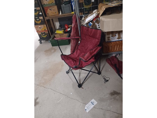 Camping vis inklapbare stoelen zo goed als nieuw aantal 2 stuks. - afbeelding 3 van  5
