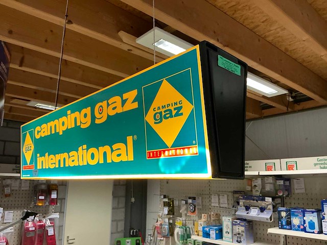 Campinggaz nostalgische lichtreclame bord - afbeelding 3 van  3