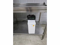 Campri - rvs-korvenvaatwasmachine compleet met aan/afvoertafel spoelkraan en waterontharder - afbeelding 2 van  10