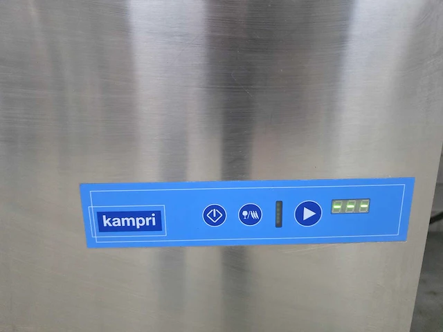 Campri - rvs-korvenvaatwasmachine compleet met aan/afvoertafel spoelkraan en waterontharder - afbeelding 6 van  10