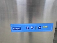 Campri - rvs-korvenvaatwasmachine compleet met aan/afvoertafel spoelkraan en waterontharder - afbeelding 6 van  10
