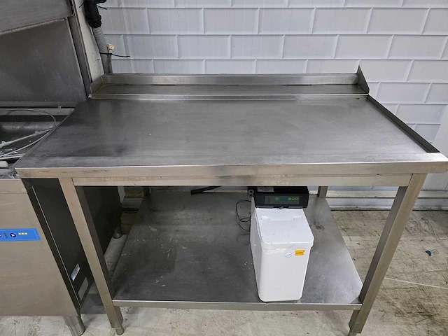 Campri - rvs-korvenvaatwasmachine compleet met aan/afvoertafel spoelkraan en waterontharder - afbeelding 10 van  10