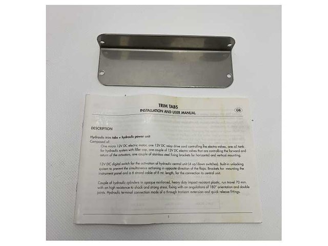 Can mc1000 trim tab kit without the stainless steel tabs 12v - 489220 - afbeelding 1 van  1