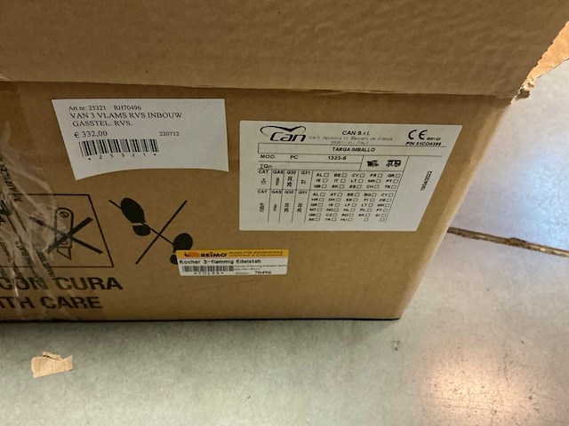 Can pc 1323-s 3-pits gasstel - afbeelding 3 van  3