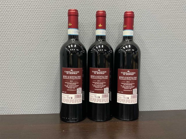 Canalicchio di sopra rosso montalcino 2021 (3x) - afbeelding 2 van  3