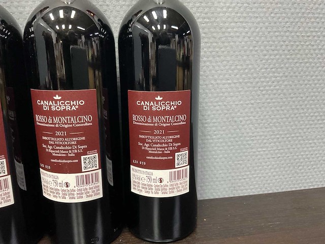 Canalicchio di sopra rosso montalcino 2021 (3x) - afbeelding 3 van  3
