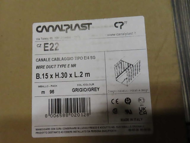 Canalplast - e22 - bedradingskanaal 340 meter - afbeelding 3 van  3