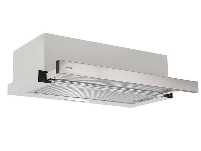 Candy afzuigkap model cbt6130/3x semi inbouw (uittrekbaar) zilver - afbeelding 1 van  4