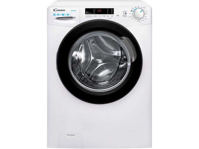 Candy smart cs12102dwb4/1-47 wasmachine voorlader 10 kg 1200 rpm wit engels display - afbeelding 1 van  6